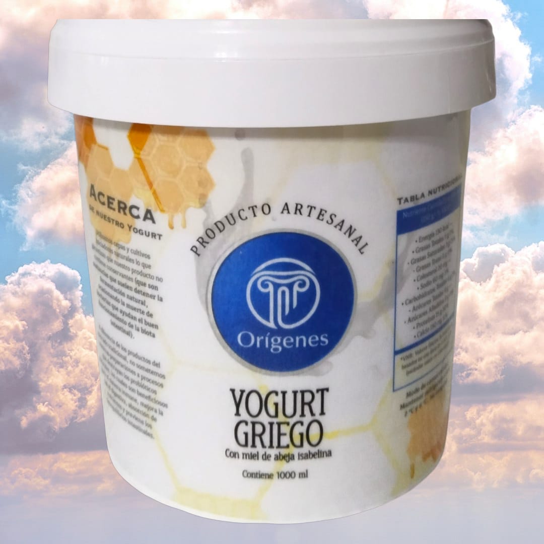 Yogurt Griego Con Miel 1.000 gramos/ 1 litro